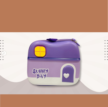 Sunny Day 3D Shell Kids Picnic Backpack - Purple